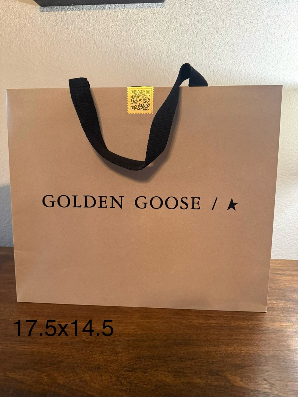 Golden Goose Men’s Tote Bag - Beige with Black Handles